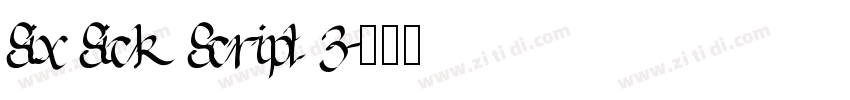 Six Sick Script 3字体转换